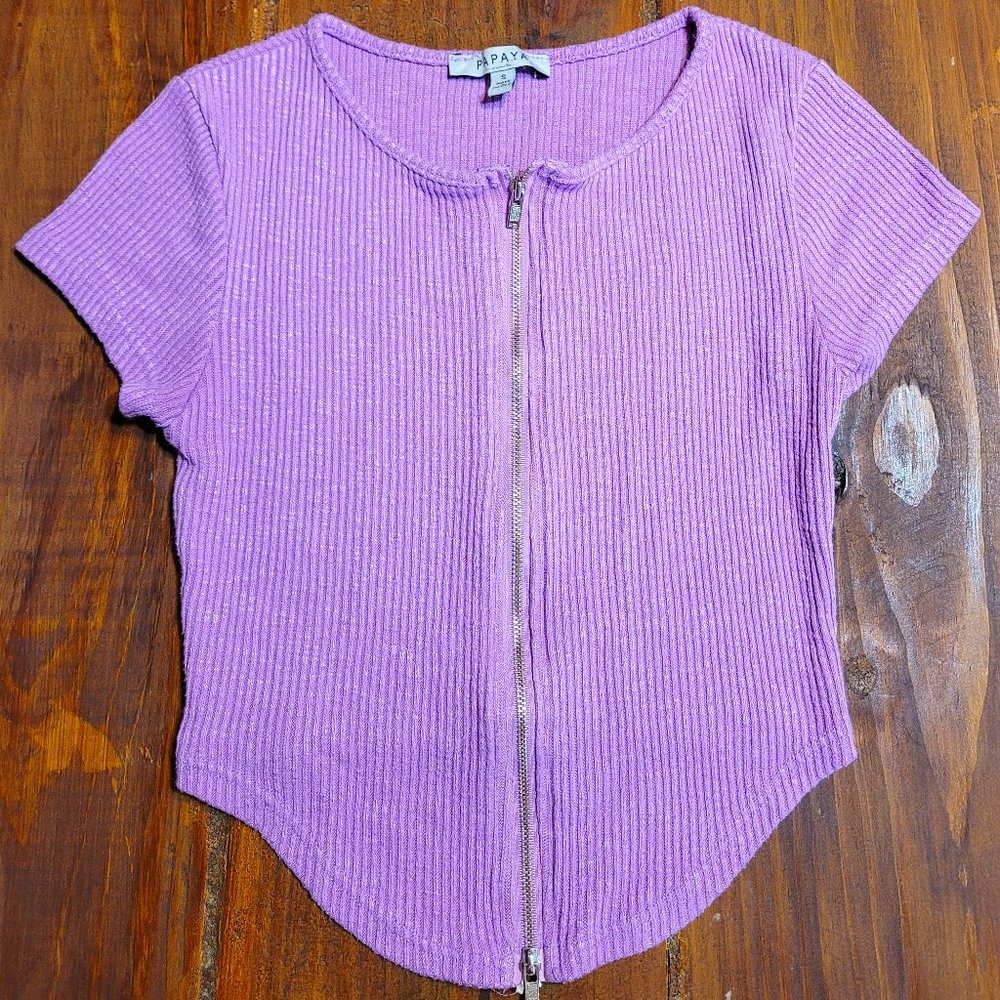 Papaya Woman Lilac Crop Top S